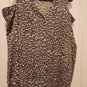 Leopard Print Sleeveless Top